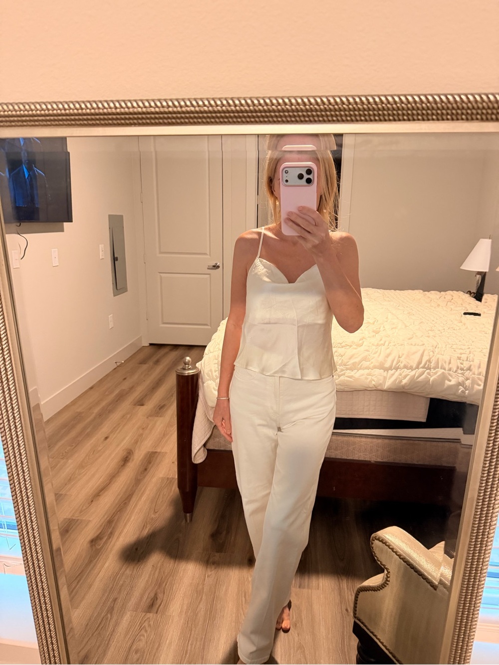 intimissimi Ivory Satin Cami Top